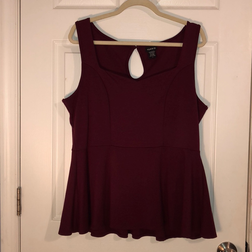 Torrid peplum top